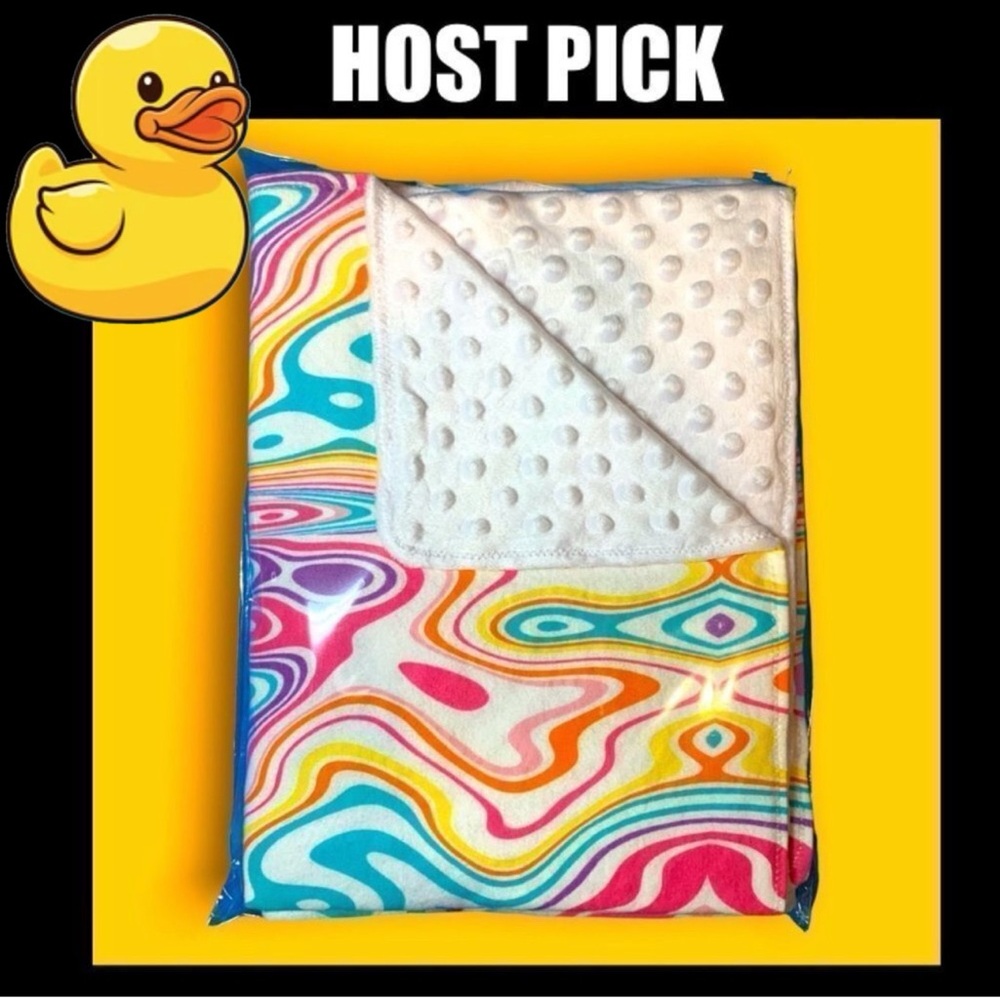 𝅺brand NEW🦄Cool colorful Handmade Baby Blanket